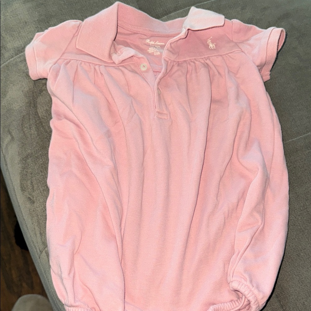 Ralph Lauren Soft Pink Infant Romper